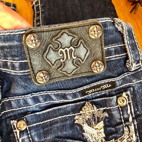 *Sold on Facebook*. Miss Me Straight Long Jeans - Picture 3 of 8